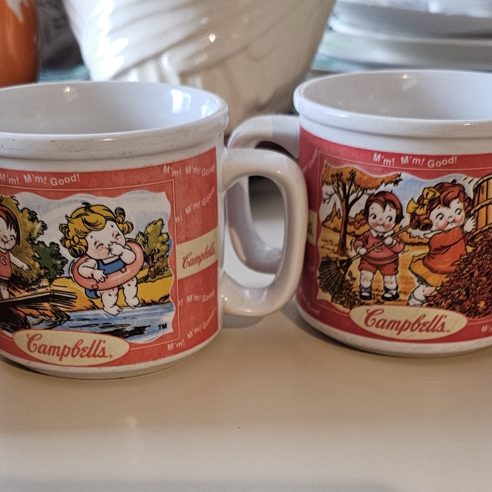 4 Nostalgic Campbells Soup Seasonal Mugs